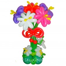 Букет з кульок великі пелюстки